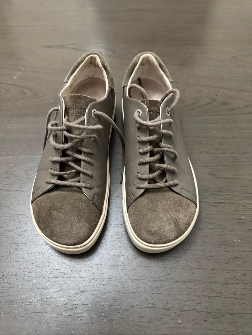 Birkenstock Men's Lace-Up Sneakers in Taupe/Brown